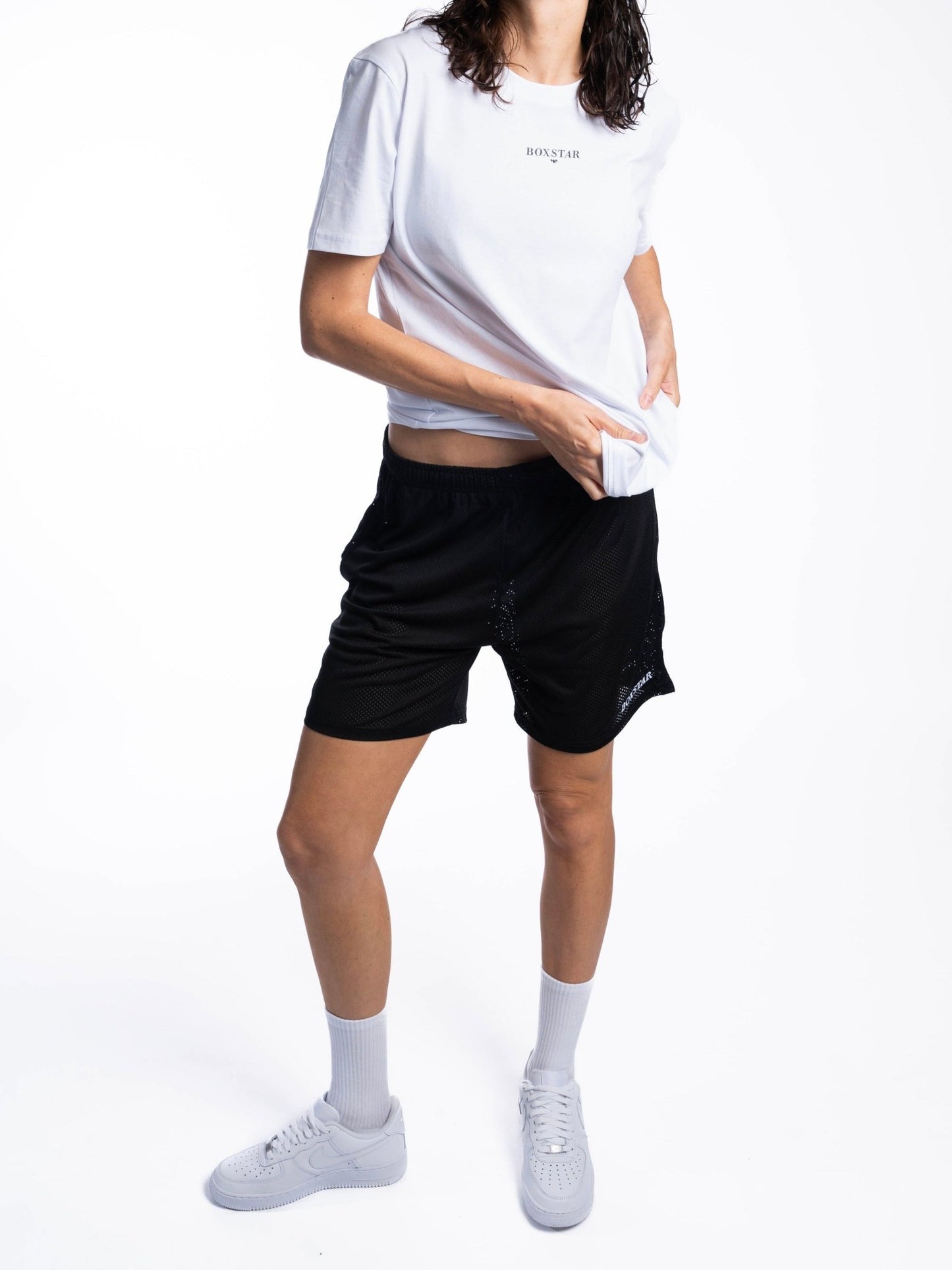 BLACK MESH SHORTS - BOXSTAR DESIGNS