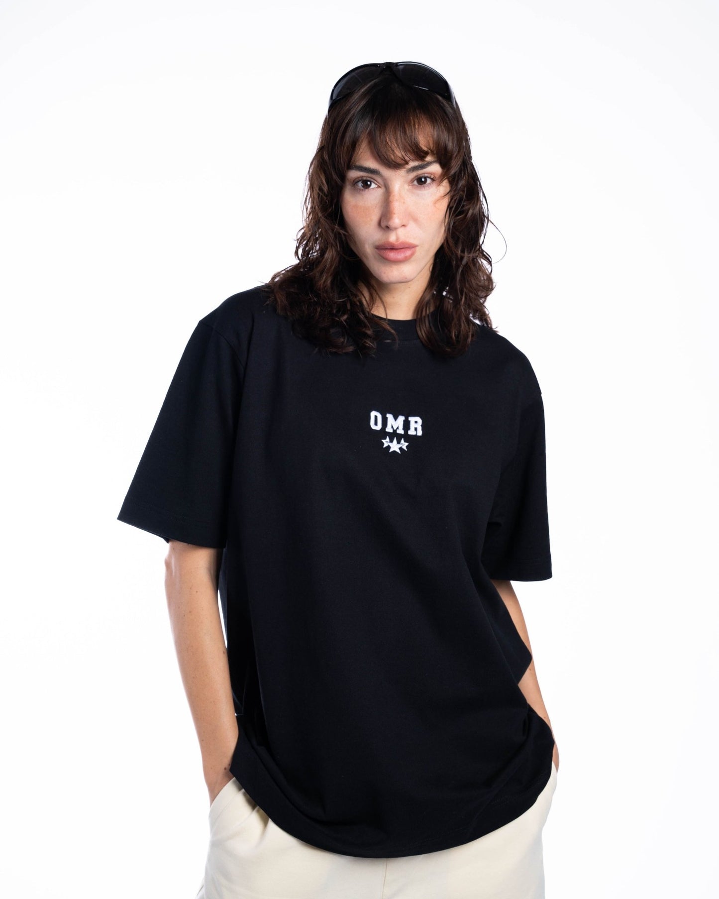 OMR BLACK OVERSIZED TEE - BOXSTAR DESIGNS