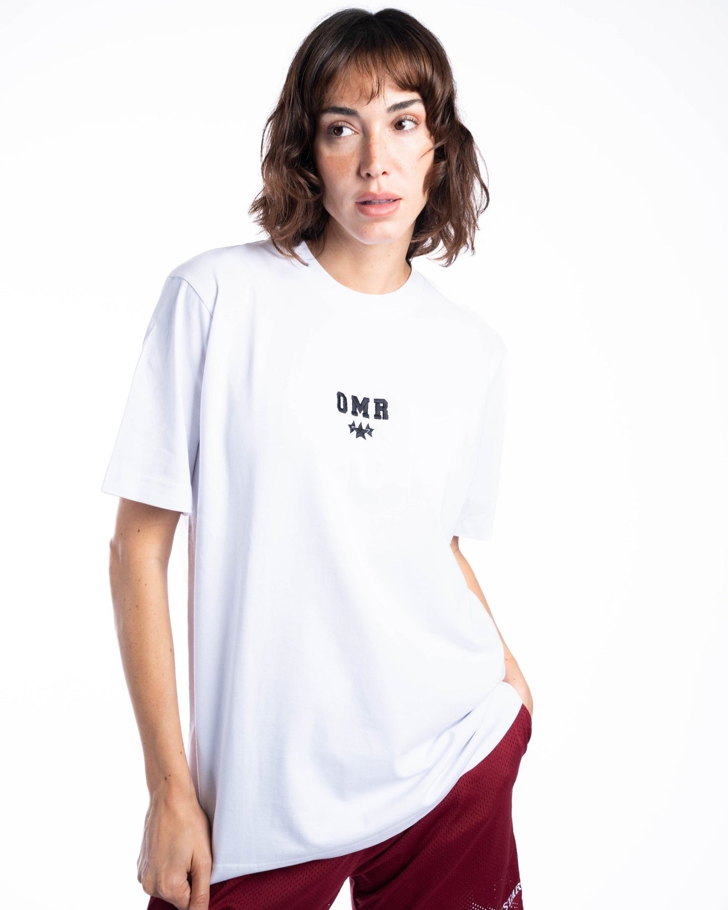 OMR WHITE OVERSIZED TEE - BOXSTAR DESIGNS