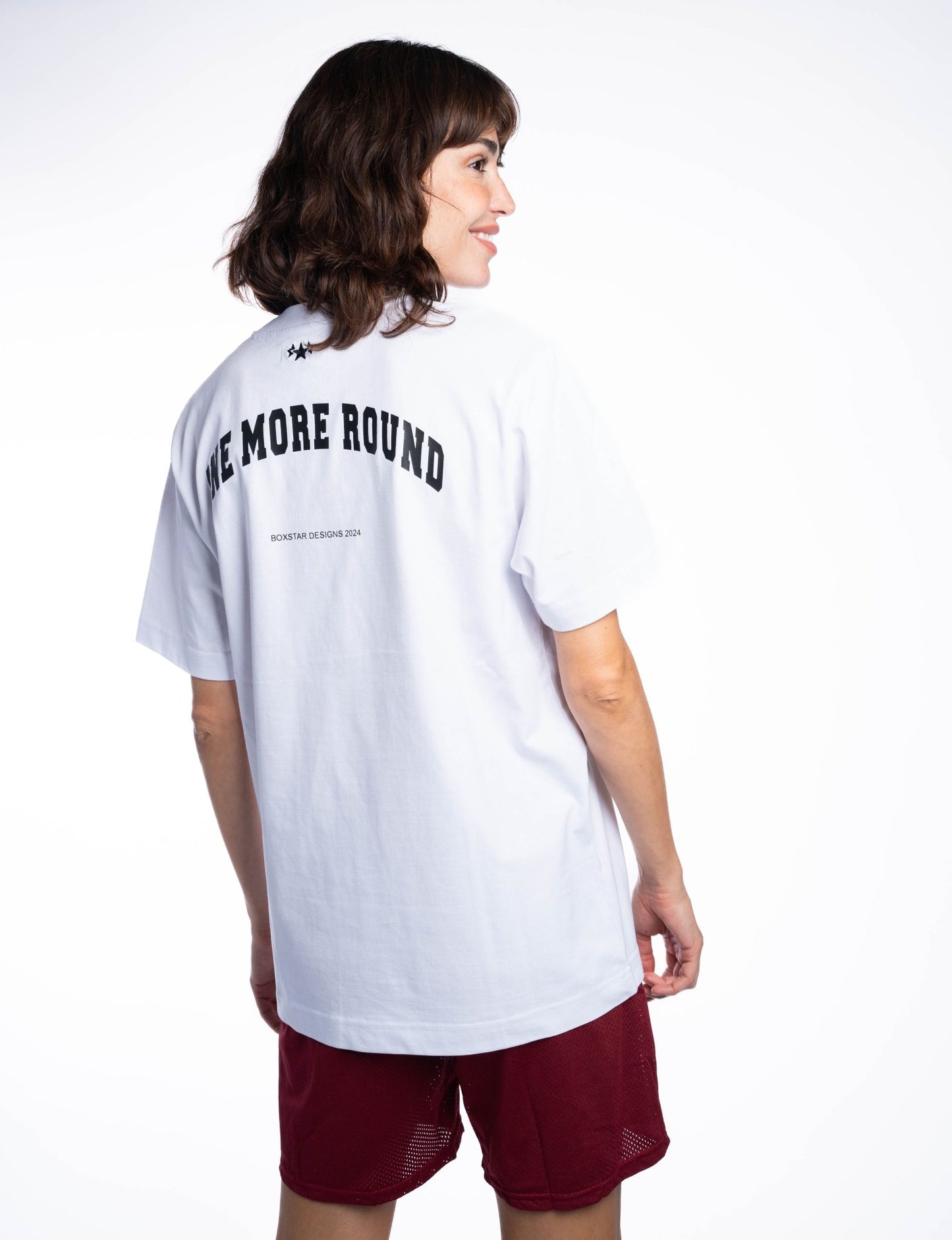 OMR WHITE OVERSIZED TEE - BOXSTAR DESIGNS