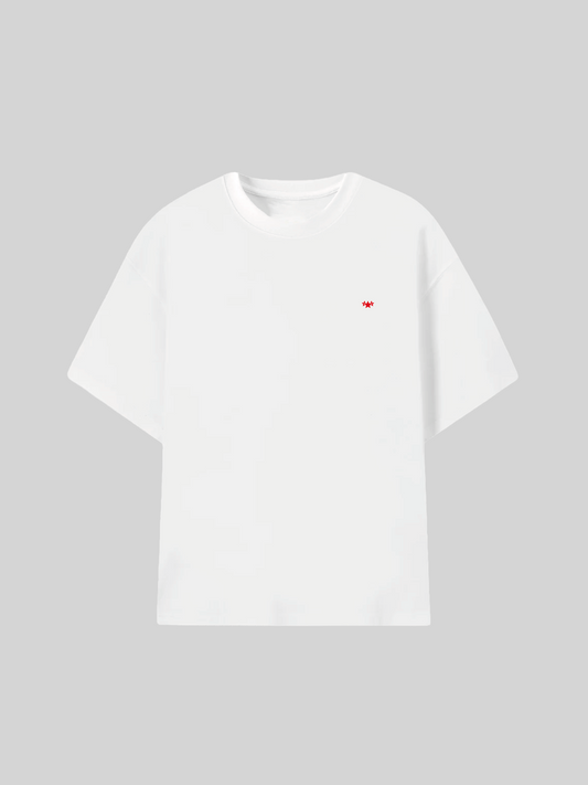 STARS FITTED WHITE TEE