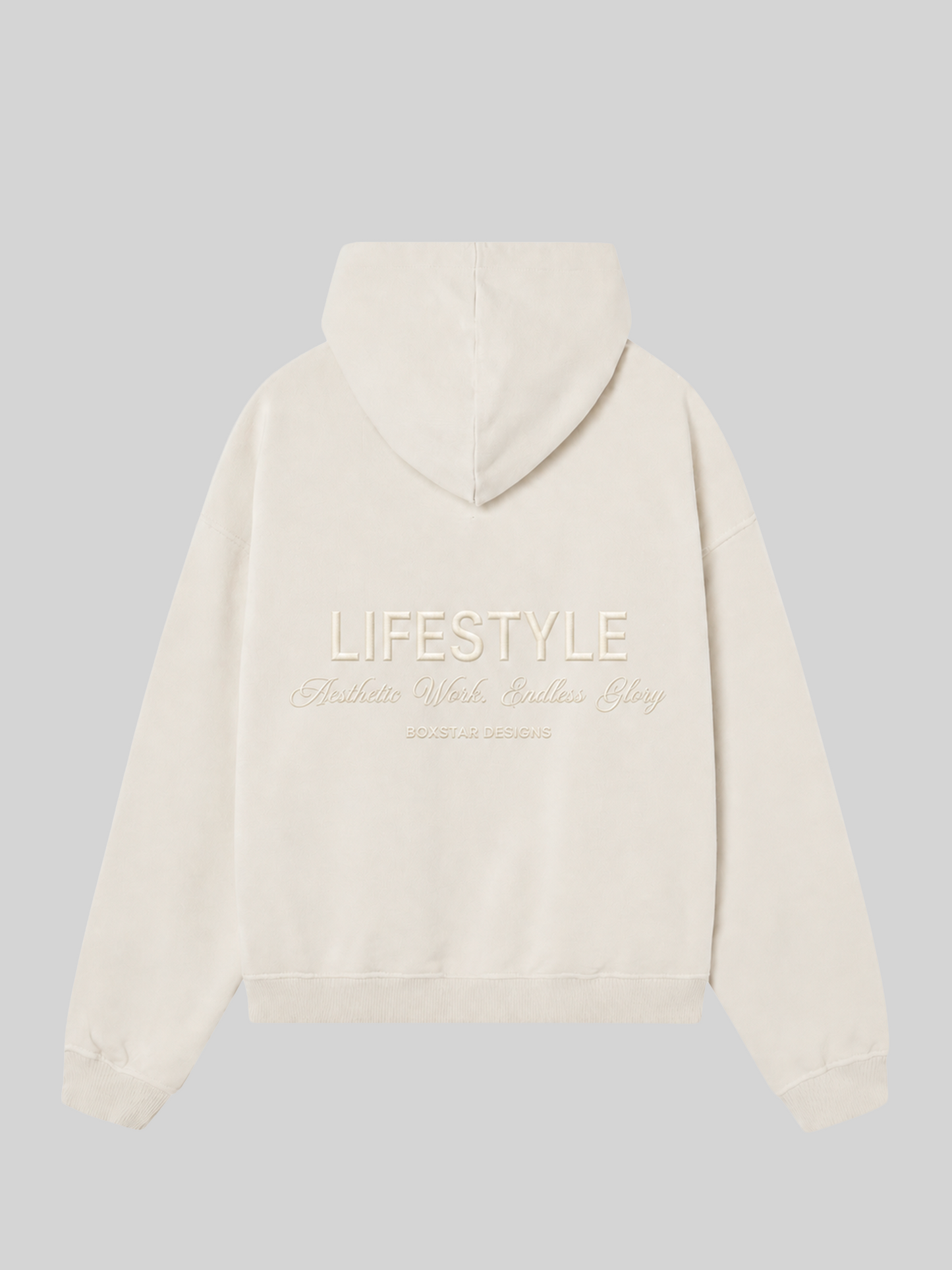BS CREAM OVERSIZED HOODIE