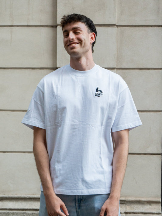 SIGNATURE WHITE TEE - BEYOND STARS